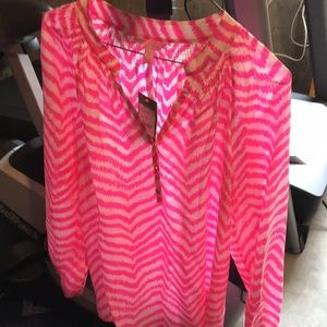 Lilly Pulitzer 100% silk blouse BNWT